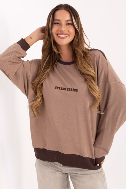 Bluzka-RV-BZ-A878.51-ciemny bezowy