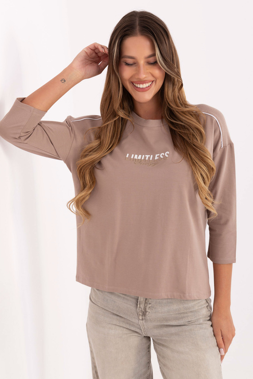 Bluzka-RV-BZ-A826.89-ciemny bezowy