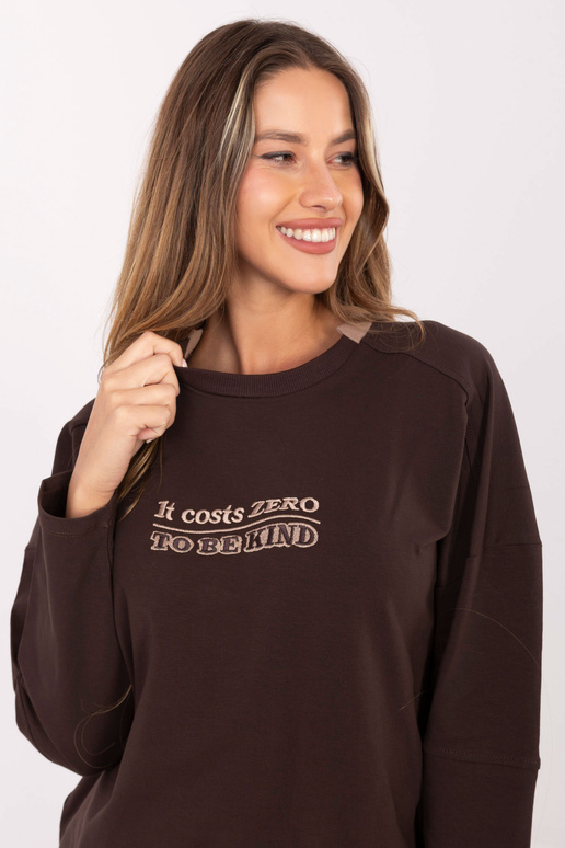 Bluzka-RV-BZ-A907.08P-ciemny brązowy