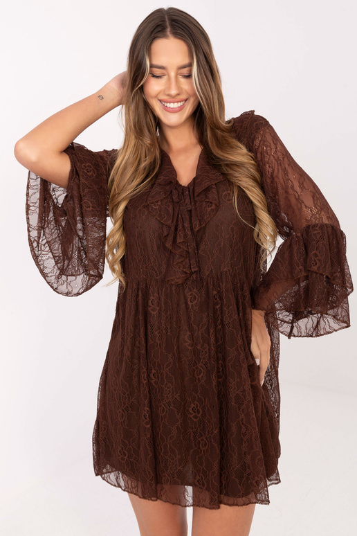 Sukienka-MI-SK-62435.16-brązowy Sukienka-MI-SK-62435.16-brązowy