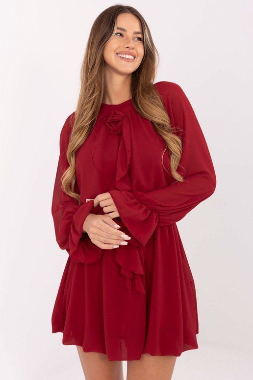 Sukienka-MI-SK-A1554.26-bordowy