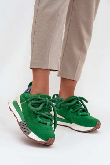 seemisnakhsed  tüüpi jalanõud  platvormiga Z Grubym m Artiker 55C0136 Rohelist värvi 2