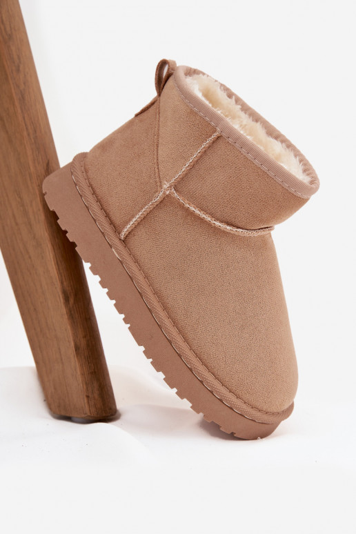 nööpidega lumesaapad Laste jalanõud  voodriga karusnahaga beeži värvi Mireya nööpidega lumesaapad Laste jalanõud  voodriga karusnahaga beeži värvi Mireya