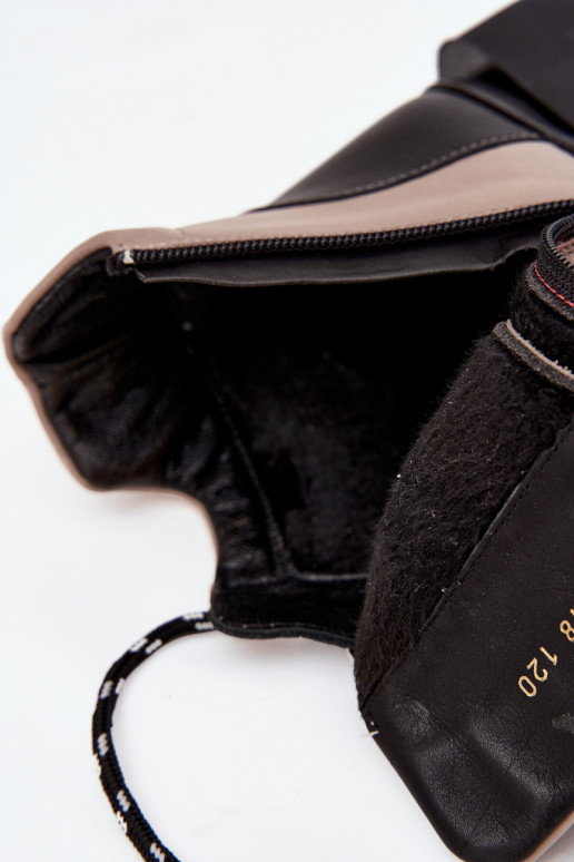 naiste saapad  platvormiga voodriga Artiker 55C0884 beeži värvi