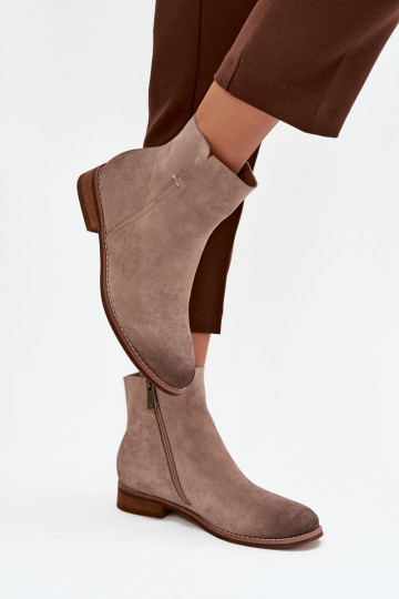 Naiste poolsaapad laiade nööridega Vinceza 39961 beeži värvi