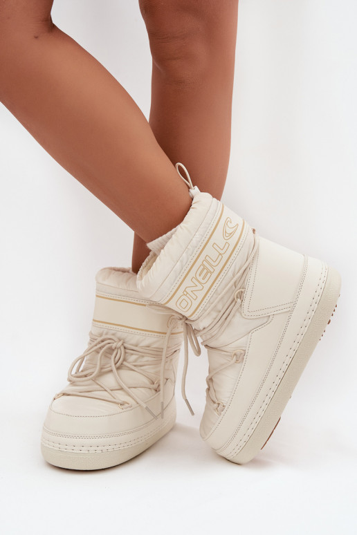 nööpidega lumesaapad  saapad koos stiilsete detailidega O'NEILL LISA WOMEN HIGH 90253012.99Z valget värvi