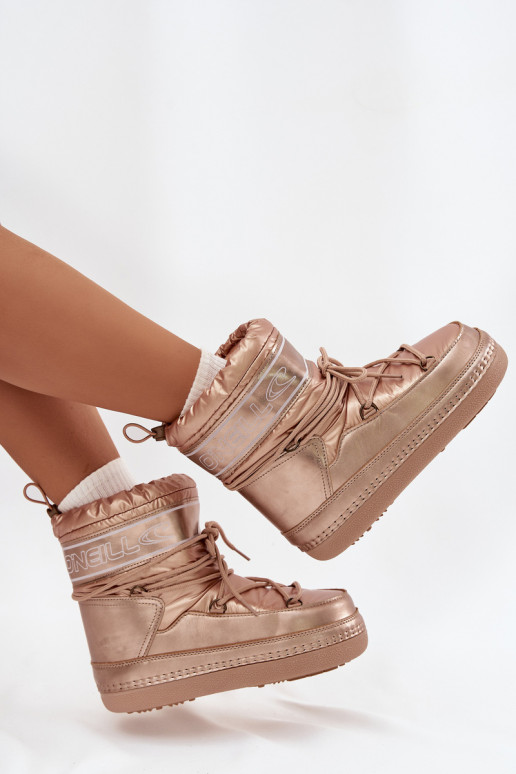 nööpidega lumesaapad  saapad koos stiilsete detailidega O'NEILL LISA WOMEN HIGH 90253012.99U Kuldset värvi