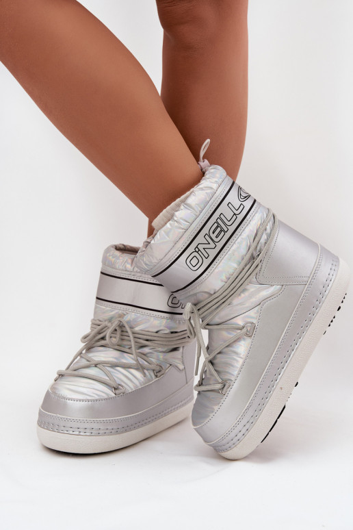 nööpidega lumesaapad  saapad koos stiilsete detailidega O'NEILL LISA WOMEN HIGH 90253012.99S Hõbedat värvi