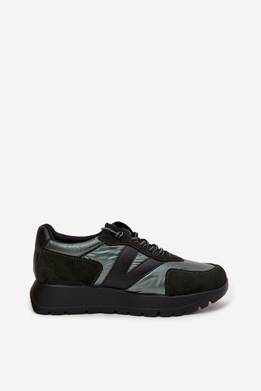 Naiste spordimudeli saapad platvormiga Vinceza 58561 khaki