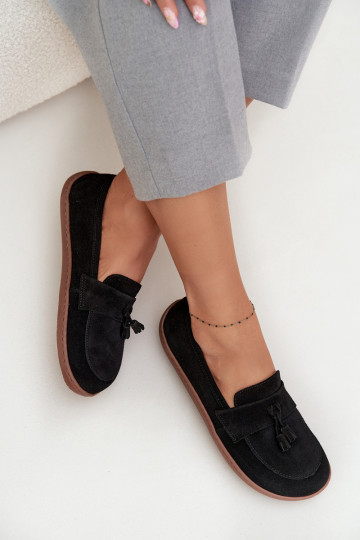 Seemisnahast mokassiinid Typu Barefoot Zazoo 322 Must