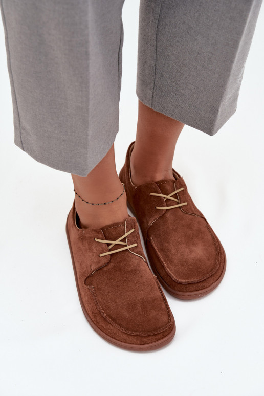 jalatsid  Typu Barefoot Z Naturalnego Zamszu Zazoo 327 pruunid värvi