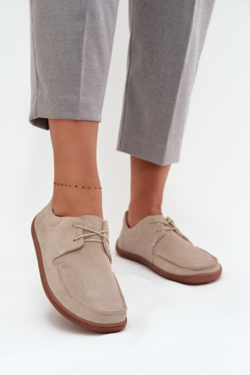 jalatsid  Typu Barefoot Z Naturalnego Zamszu Zazoo 327 Elevandiluu värvi 2