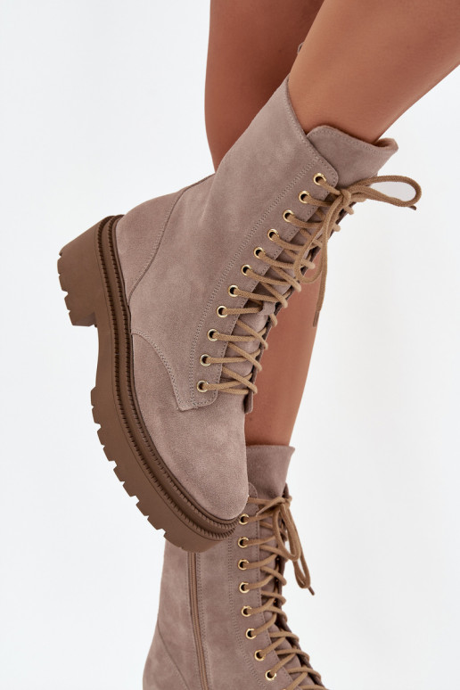 saapad  Z Naturalnego seemisnakhsed voodriga Zazoo 4213 beeži värvi