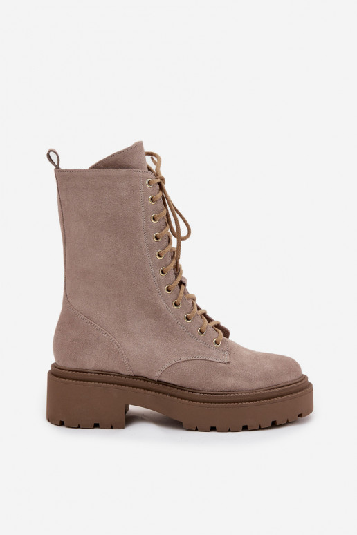 saapad  Z Naturalnego seemisnakhsed voodriga Zazoo 4213 beeži värvi