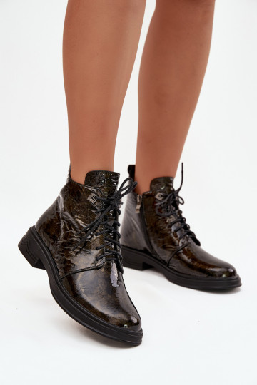 Laque Naiste poolsaapad voodriga  D&A LZ42-042 Kuldset värvi