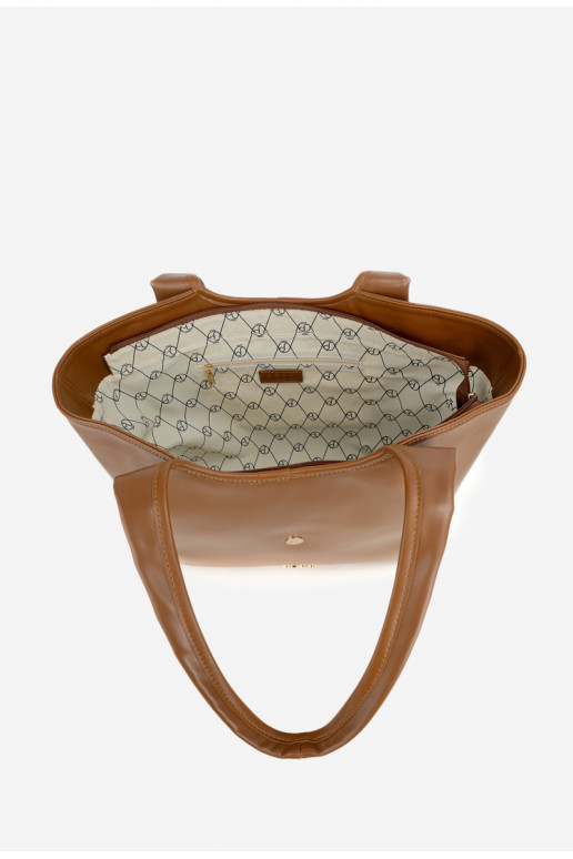 NOBO BAG6010-017 erk pruun ostukott pandlitega