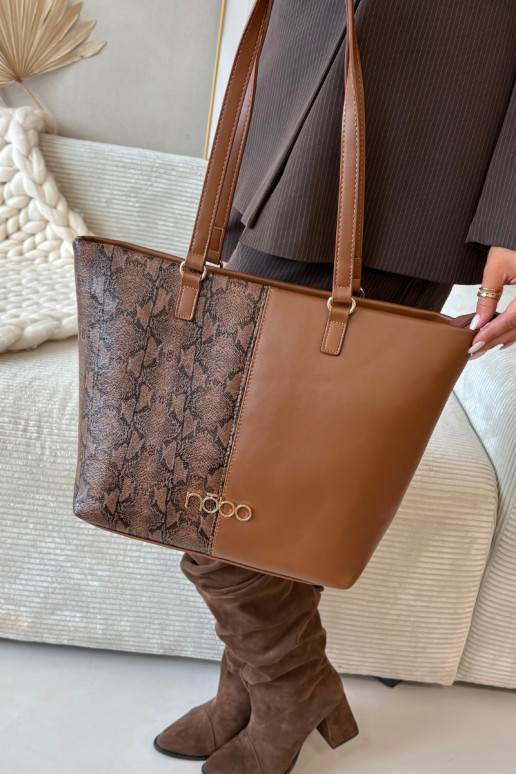 Käekott Ostlejaka Loomade muster NOBO BAG5740-M17 Pruunid värvi