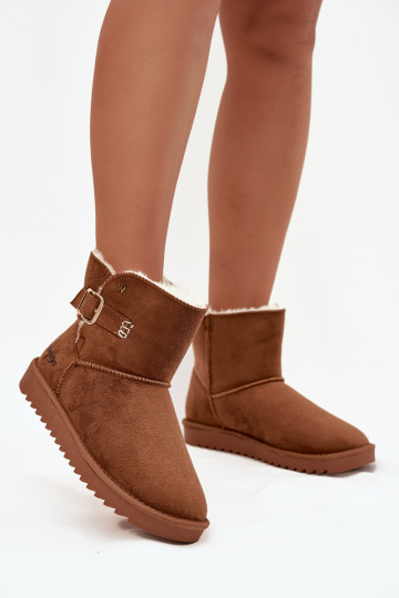 nööpidega lumesaapad  neetide ja pandlaga Wrangler 20253091.37B Camel