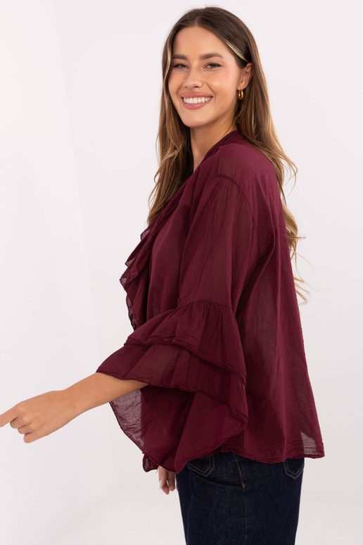 Koszula-MI-KS-92330.07-bordowy