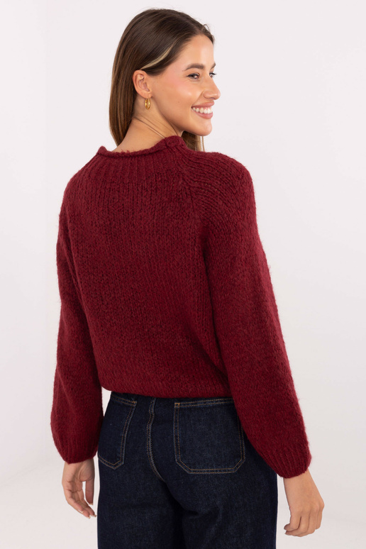 Sweter-MI-SW-1311.31-bordowy