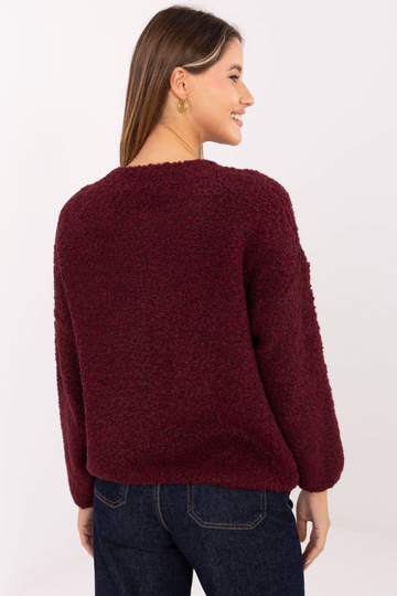 Sweter-MI-SW-3WB219.21-bordowy 2