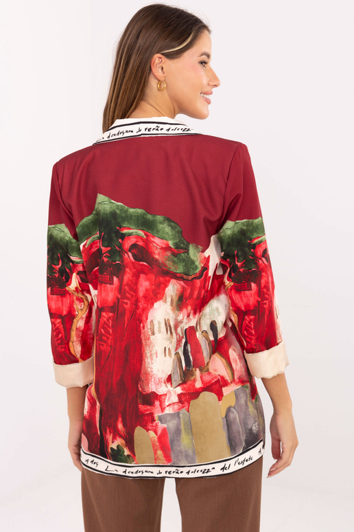 Marynarka-IT-MA-18525.80-bordowy Marynarka-IT-MA-18525.80-bordowy