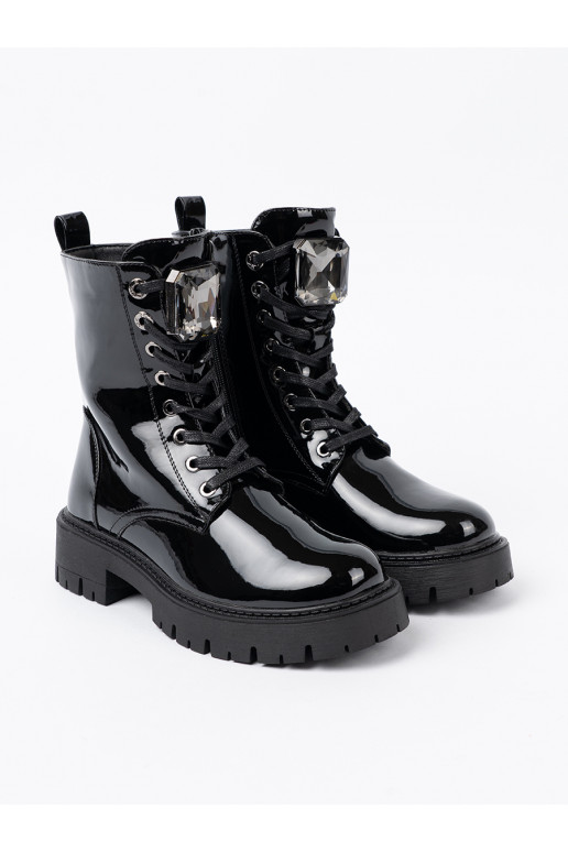 Laque  naiste saapad Mustad