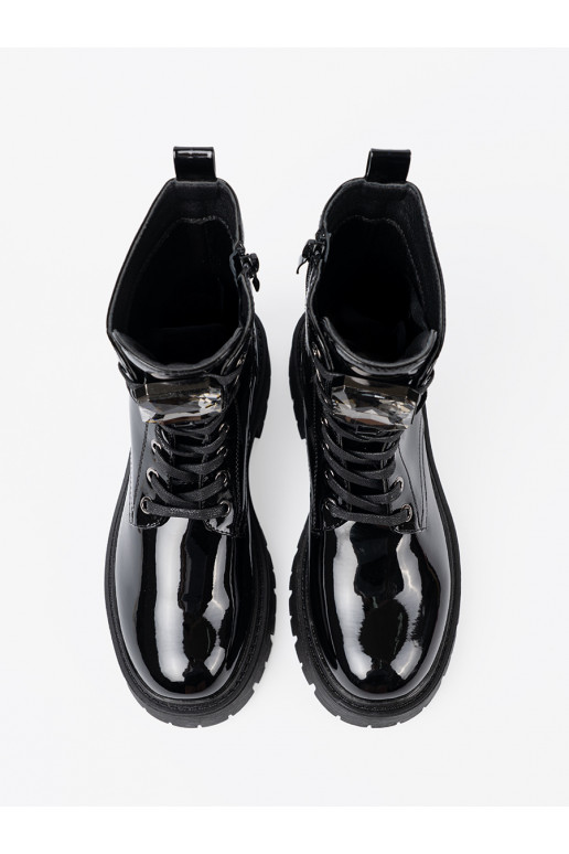 Laque  naiste saapad Mustad