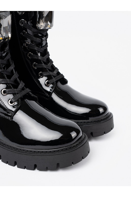 Laque  naiste saapad Mustad