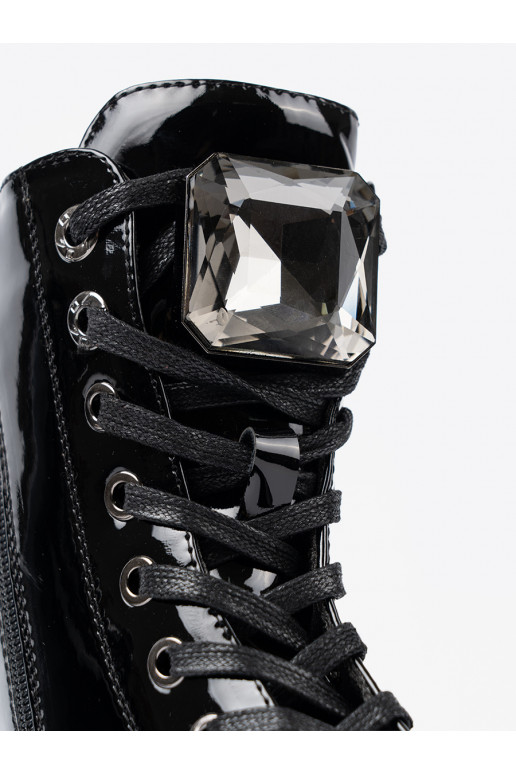 Laque  naiste saapad Mustad