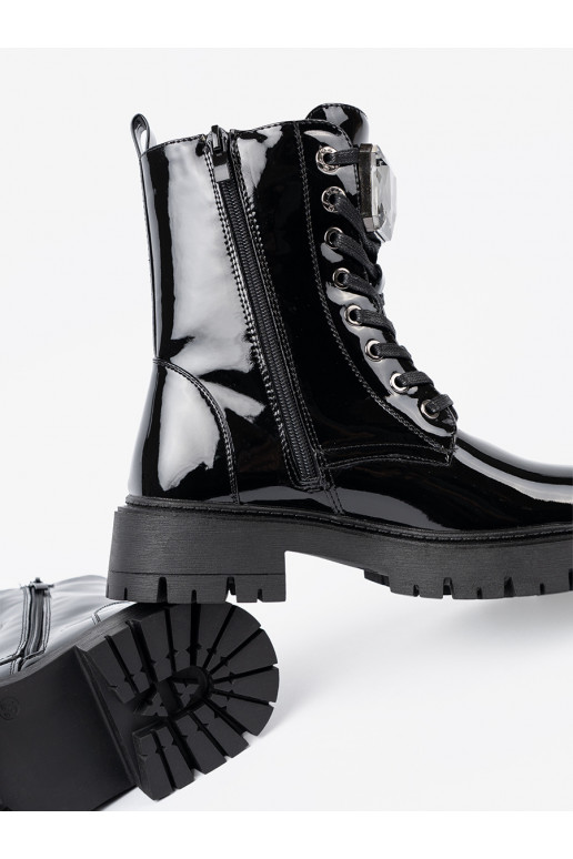 Laque  naiste saapad Mustad