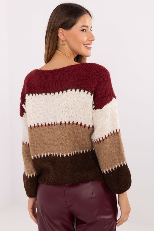 Burgundia punane kampsun