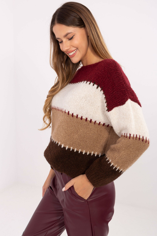 Burgundia punane kampsun