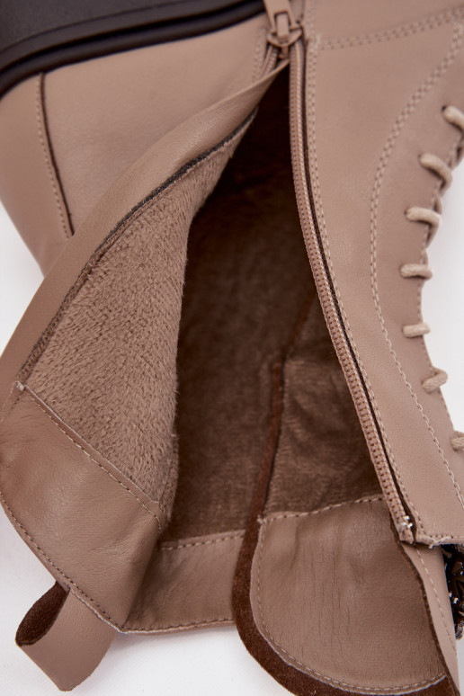 naiste saapad  kaunistustega voodriga beeži värvi Ulrika