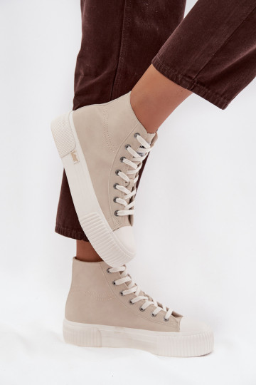 naiste saapad platvormiga LEE 50253002.35E ISLA WOMEN MID beeži värvi
