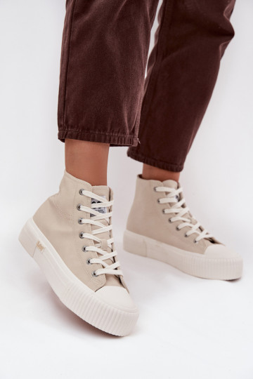 naiste saapad platvormiga LEE 50253002.35E ISLA WOMEN MID beeži värvi 2