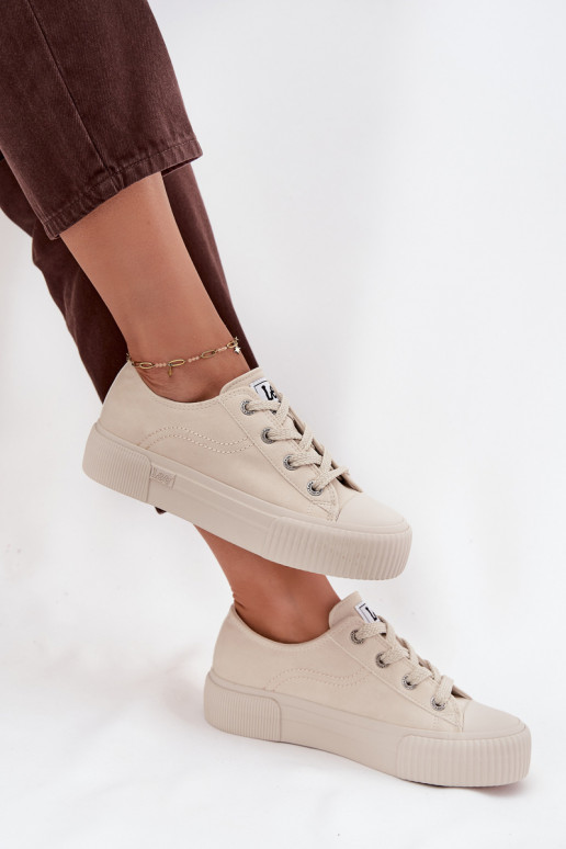 naiste saapad platvormiga LEE ISLA C WOMEN LOW 50253001.35E beeži värvi naiste saapad platvormiga LEE ISLA C WOMEN LOW 50253001.35E beeži värvi