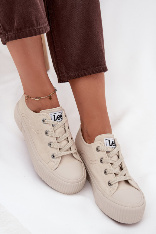 naiste saapad platvormiga LEE ISLA C WOMEN LOW 50253001.35E beeži värvi naiste saapad platvormiga LEE ISLA C WOMEN LOW 50253001.35E beeži värvi