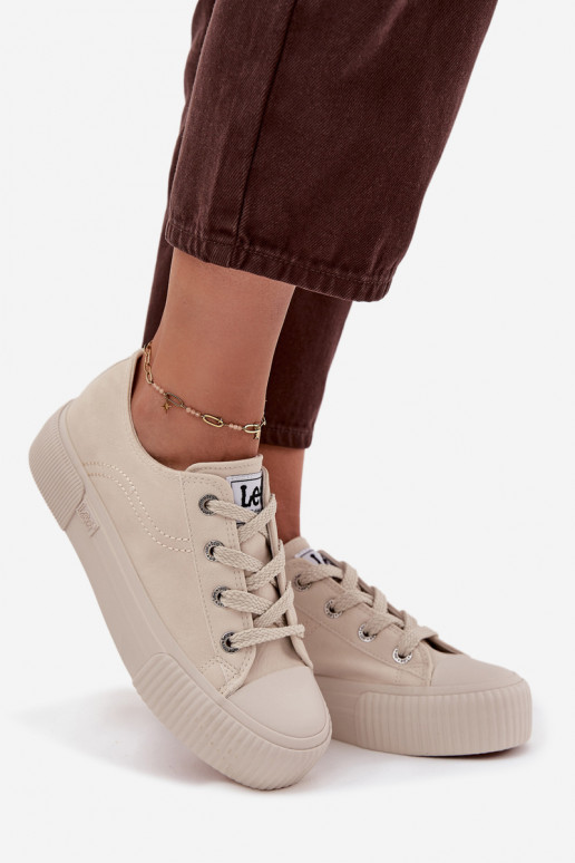 naiste saapad platvormiga LEE ISLA C WOMEN LOW 50253001.35E beeži värvi naiste saapad platvormiga LEE ISLA C WOMEN LOW 50253001.35E beeži värvi