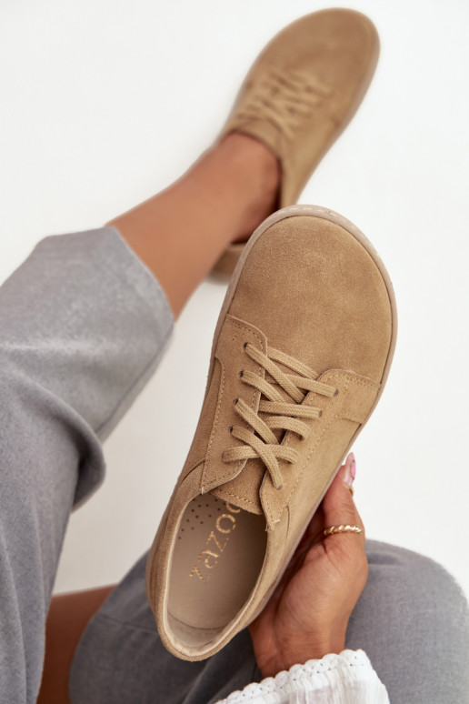 Vabaaja looduslikest sametist saapad "Barefoot" tüüpi Zazoo 314 beež Vabaaja looduslikest sametist saapad "Barefoot" tüüpi Zazoo 314 beež