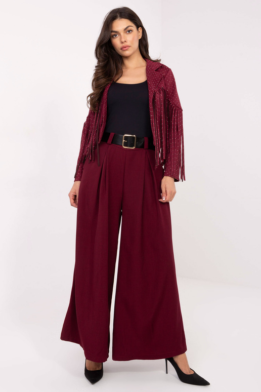 Burgundiapunased püksid