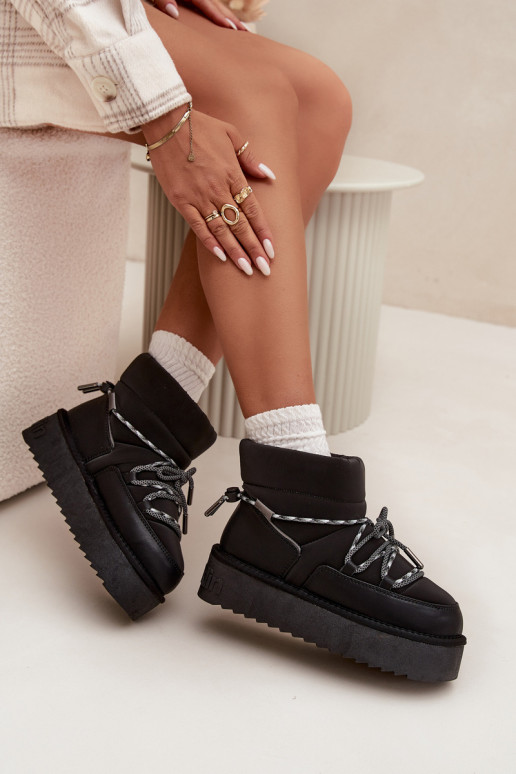 nööpidega lumesaapad platvormiga D.Franklin DFSH371015 Must