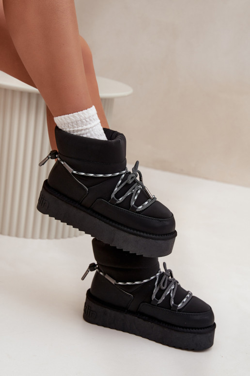 nööpidega lumesaapad platvormiga D.Franklin DFSH371015 Must