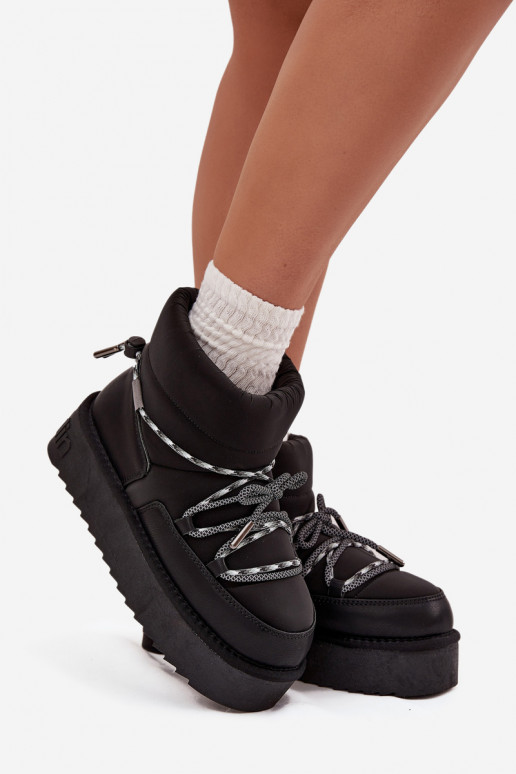 nööpidega lumesaapad platvormiga D.Franklin DFSH371015 Must