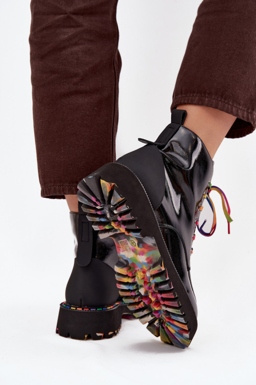   Laque Naiste poolsaapad Artiker 57C0064 Must