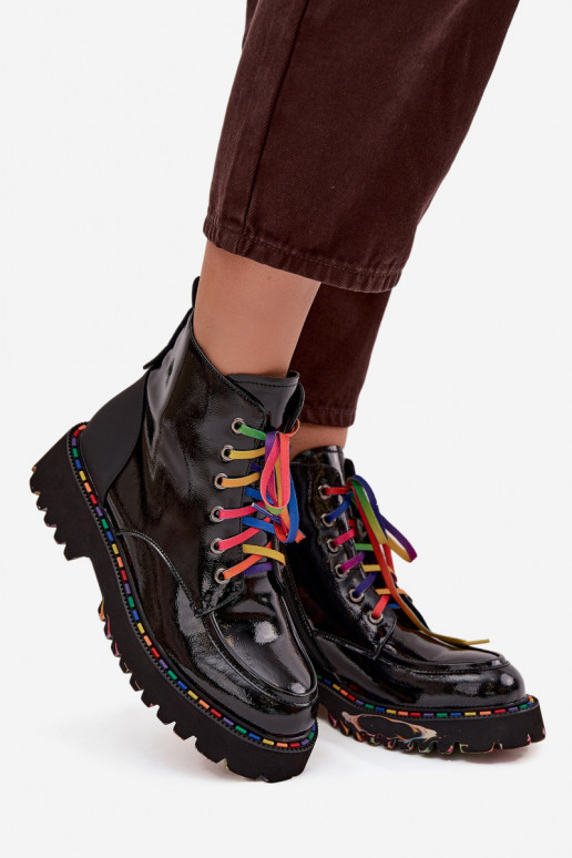   Laque Naiste poolsaapad Artiker 57C0064 Must