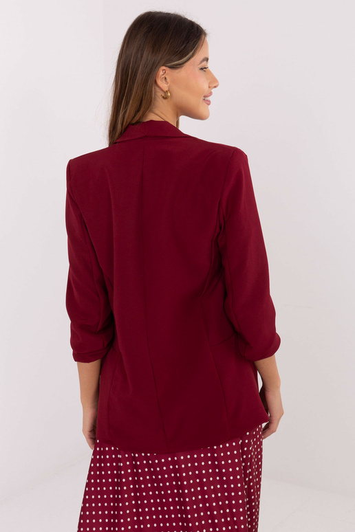 Meeste IT stiilis jakk bordoopunane