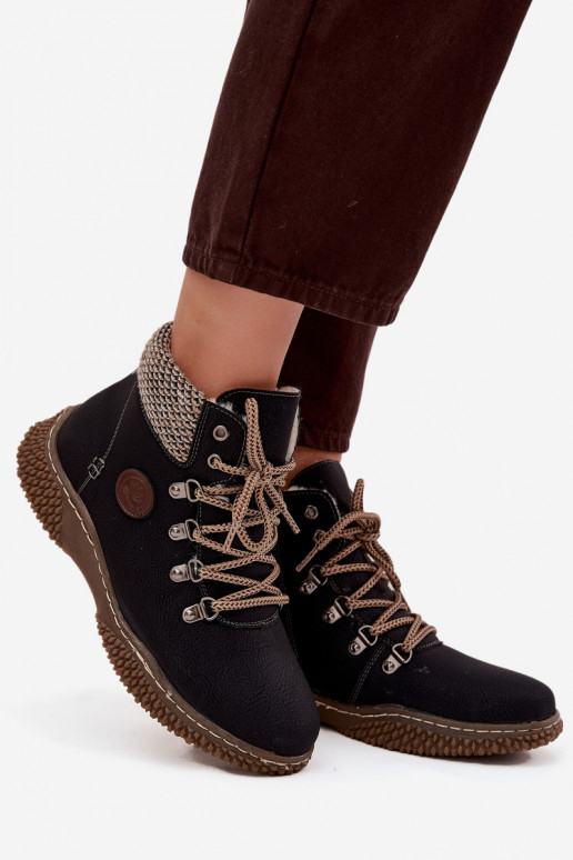 voodriga Naiste poolsaapad jalanõud  Must Zenaya