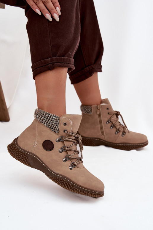 voodriga Naiste poolsaapad jalanõud  beeži värvi Zenaya