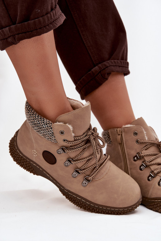 voodriga Naiste poolsaapad jalanõud  beeži värvi Zenaya